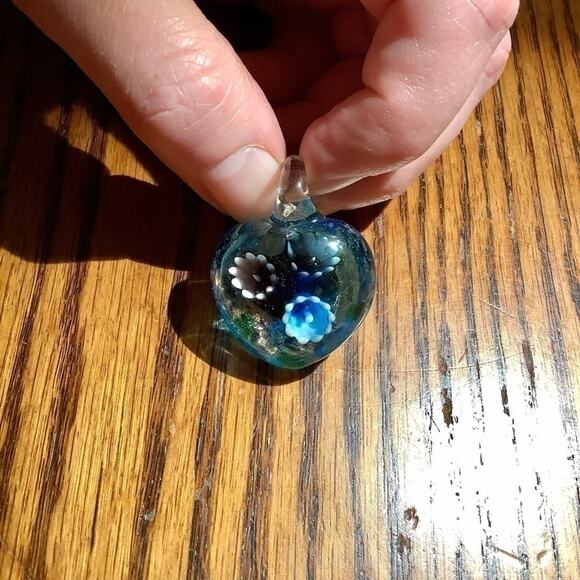 Handmade Blown Glass Pendant - Picture 3 of 6